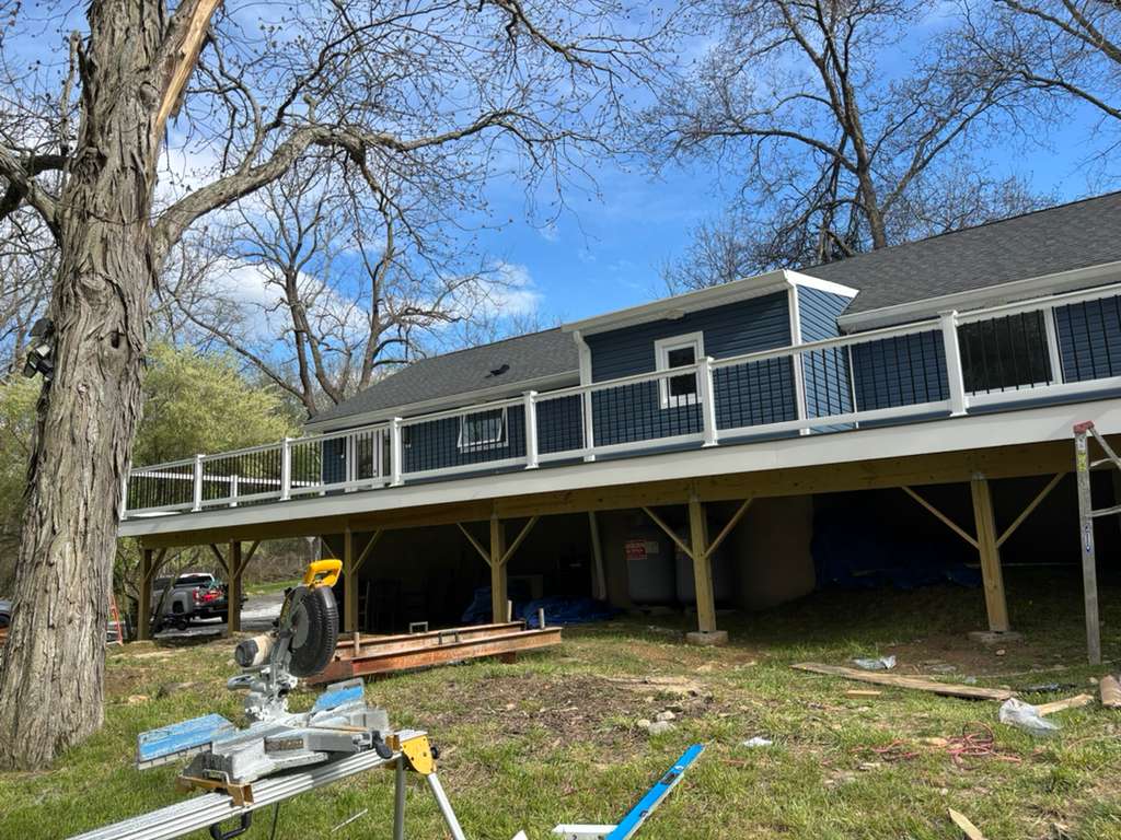 Custom deck project in New Jersey